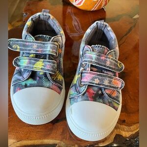 Kushyshoo Canvas Sneakers Colorful
Dinosaurs Size 9 Toddler Girl